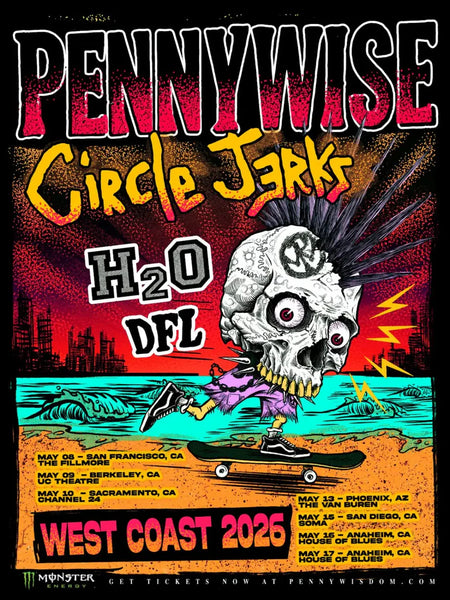 PENNYWISE - CALIFORNIA TOUR POSTER