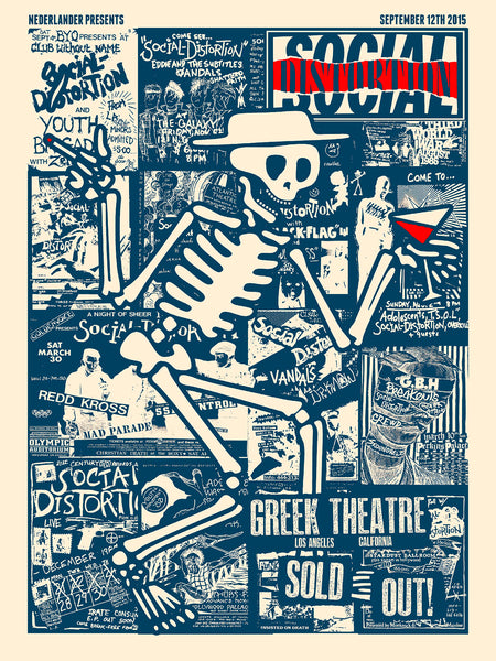 SOCIAL DISTORTION - GREEK THEATRE 2015 (BLUE)
