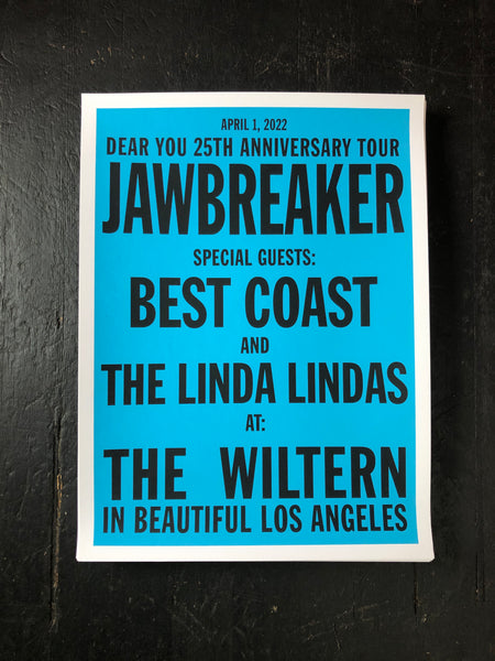 JAWBREAKER - LA NIGHT #1 - DEAR YOU POSTER
