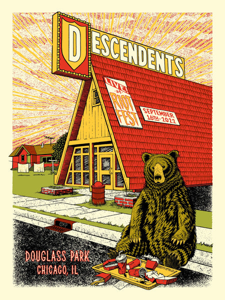 DESCENDENTS - RIOT FEST POSTER