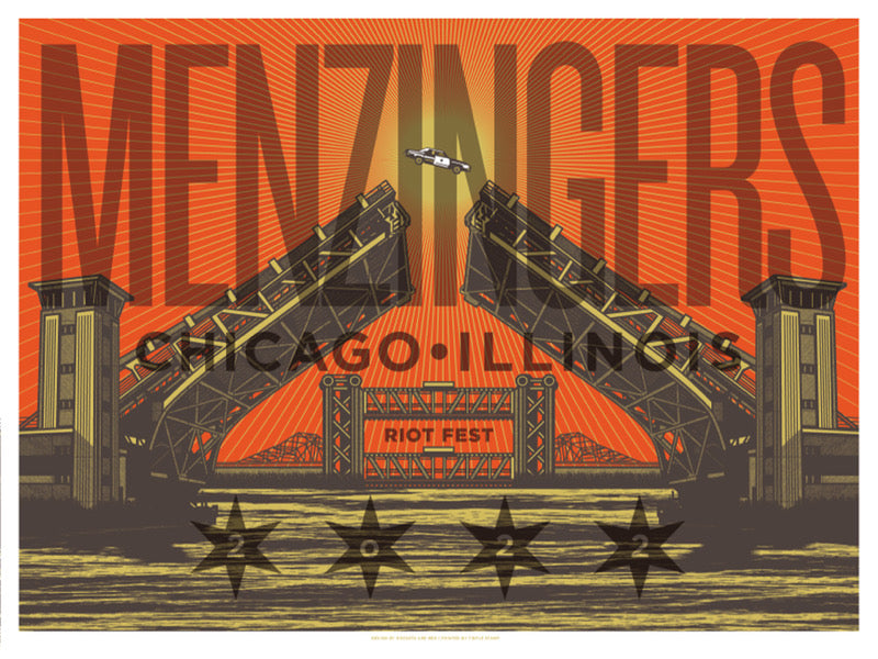 THE MENZINGERS - RIOT FEST POSTER