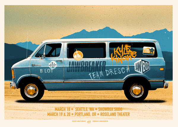 JAWBREAKER - SEATTLE + PORTLAND - DEAR YOU POSTER