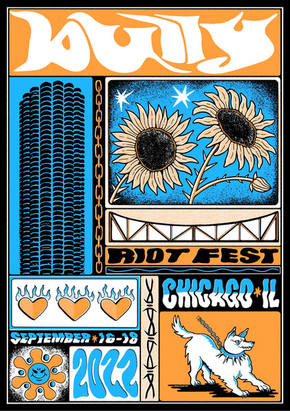 BULLY - RIOT FEST POSTER
