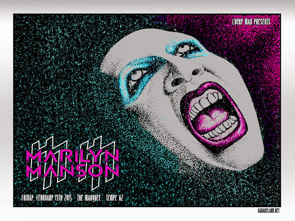 Marilyn Manson - The Marquee (FOIL PRINT)