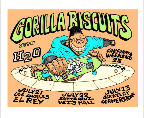 GORILLA BISCUITS - CALIFORNIA TOUR