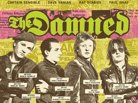 THE DAMNED - 2024 TOUR POSTER – Garageland Print