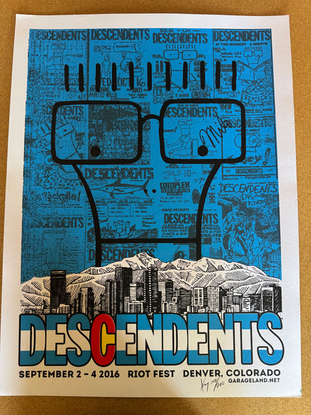DESCENDENTS - RIOT FEST DENVER (SIGNED BY BAND)