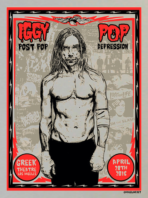 IGGY POP - POST POP DEPRESSION - GREEK THEATRE 2016 (FOIL EDITION)