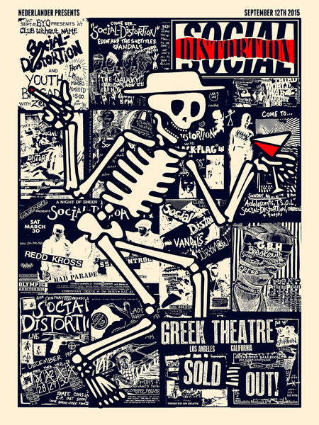 SOCIAL DISTORTION - GREEK THEATRE 2015 (BLACK)