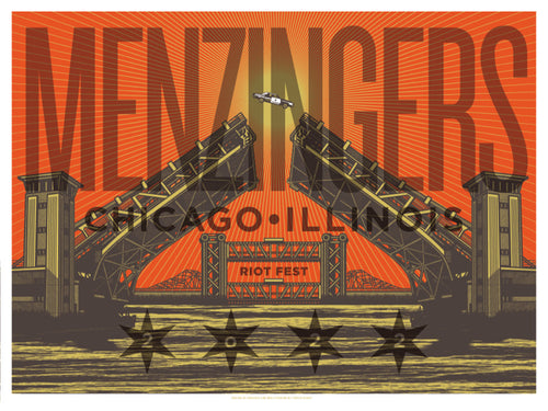 THE MENZINGERS - RIOT FEST POSTER
