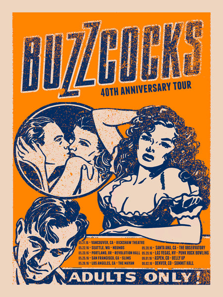 Buzzcocks - 2016 Tour Poster