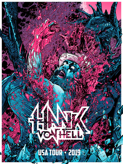 Hank Von Hell - USA Tour Poster