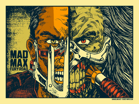 Mad Max Fury Road Rare Poster Limited Edition on sale /100 Screen Printed on Cream Paper