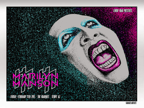 Marilyn Manson - The Marquee (FOIL PRINT)